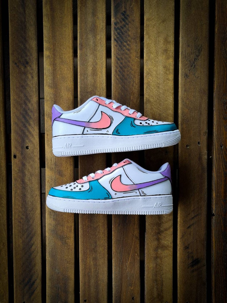 custom nike air force 1 cartoon