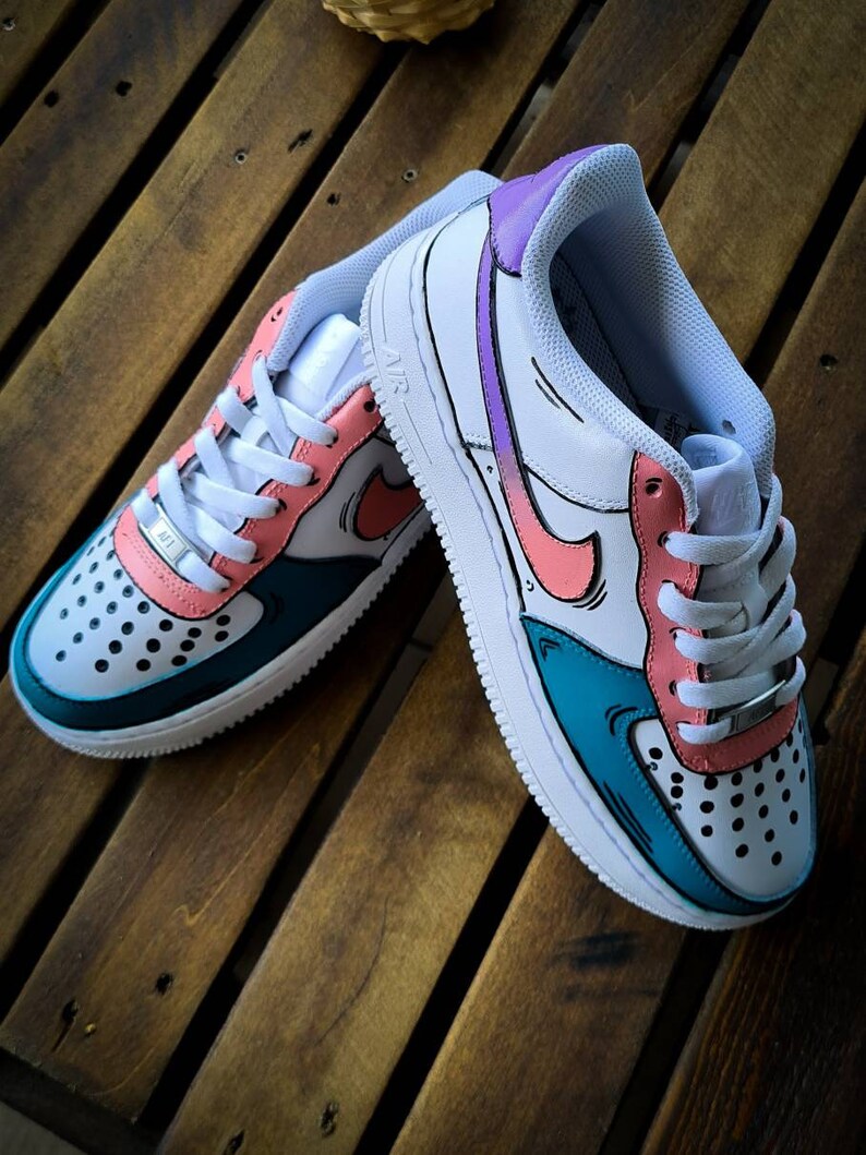 custom nike air force 1 cartoon
