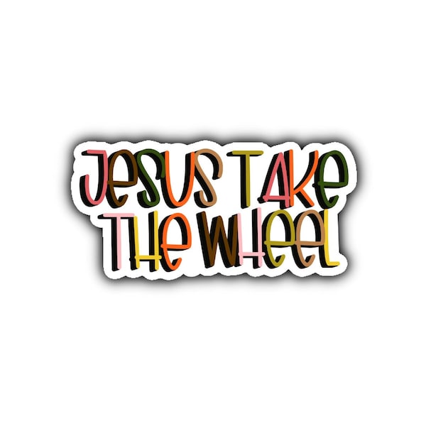 Jesus take the wheel vinyl etsy