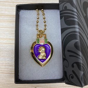 Purple Heart Medal Necklace