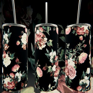 Tumbler Assorted Flowers