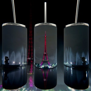 Tumbler Eiffel Tower (Customizable)