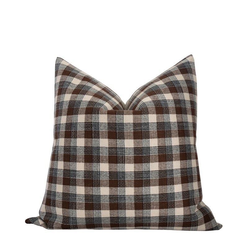 Plaid Pillows - Etsy