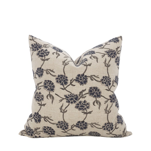 Blue Designer Pillow Etsy