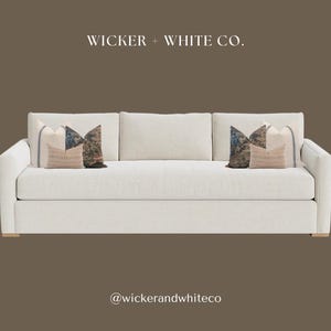 Blue and Brown Pillow Cover Set, Coastal Pillow Set, Cottage Pillow Set, Neutral Pillow Combo, Tapestry Pillow, Sectional Pillow Combo image 7