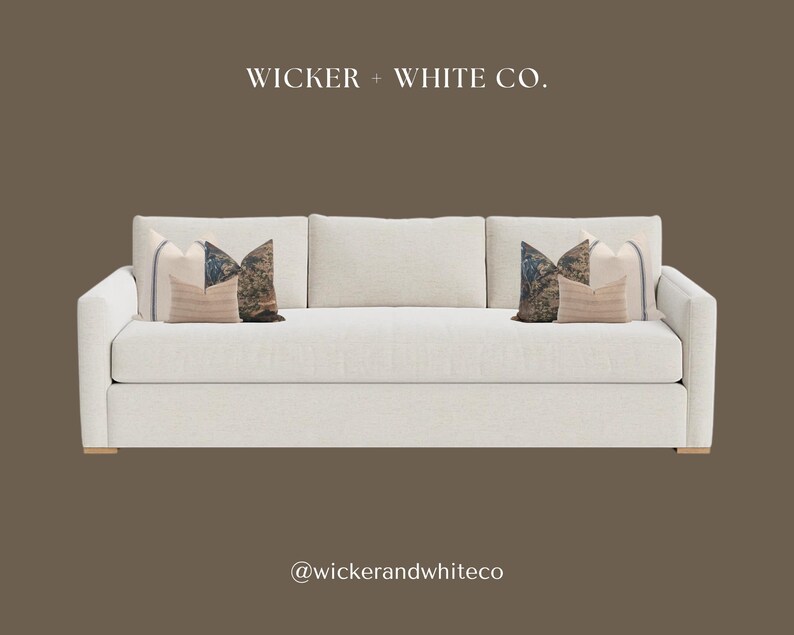 Blue and Brown Pillow Cover Set, Coastal Pillow Set, Cottage Pillow Set, Neutral Pillow Combo, Tapestry Pillow, Sectional Pillow Combo image 7