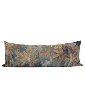 FLORENCE || 14x36 Floral Tapestry Pillow Cover Botanical Print Pillow Spring Pillow Vintage Floral Pillow Verdure Pillow Moody Floral Pillow