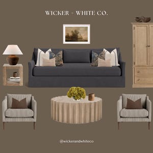 Blue and Brown Pillow Cover Set, Coastal Pillow Set, Cottage Pillow Set, Neutral Pillow Combo, Tapestry Pillow, Sectional Pillow Combo image 3