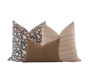 Pillow Cover Combo Warm Neutral Pillow Cover Combo Pillow Set Modern Farmhouse Pillow Cover Sofa Pillow Combo