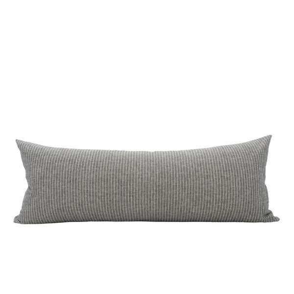 MAX || 14x36 Grey Stripe Pillow Cover Gray Stripe Pillow Neutral Gray Pillow Cover Farmhouse Stripe Pillow Gray Masculine Pillow Cover
