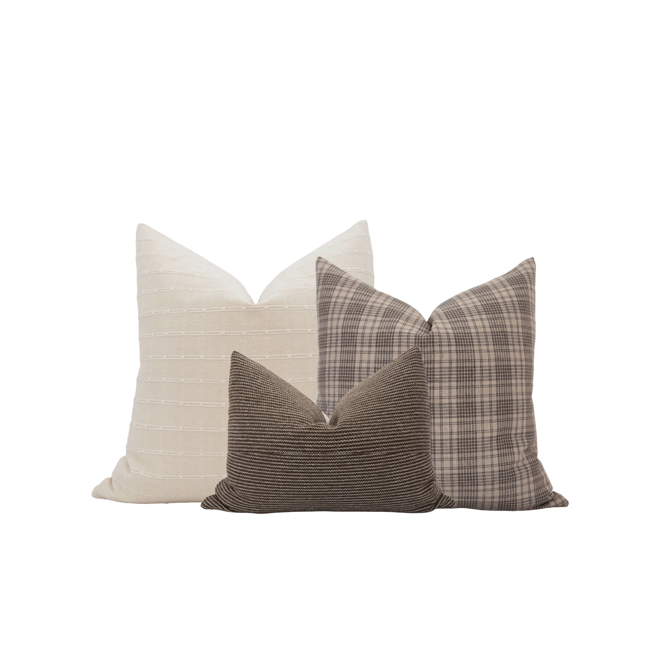 Better Homes & Gardens, Neutral Textured Decorative Pillow, Square, 20 x  20, 1 Piece 