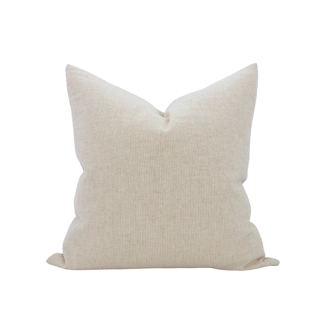 ENEZ Cream Pillow Cover Neutral Pillow Cover Light Beige Pillow