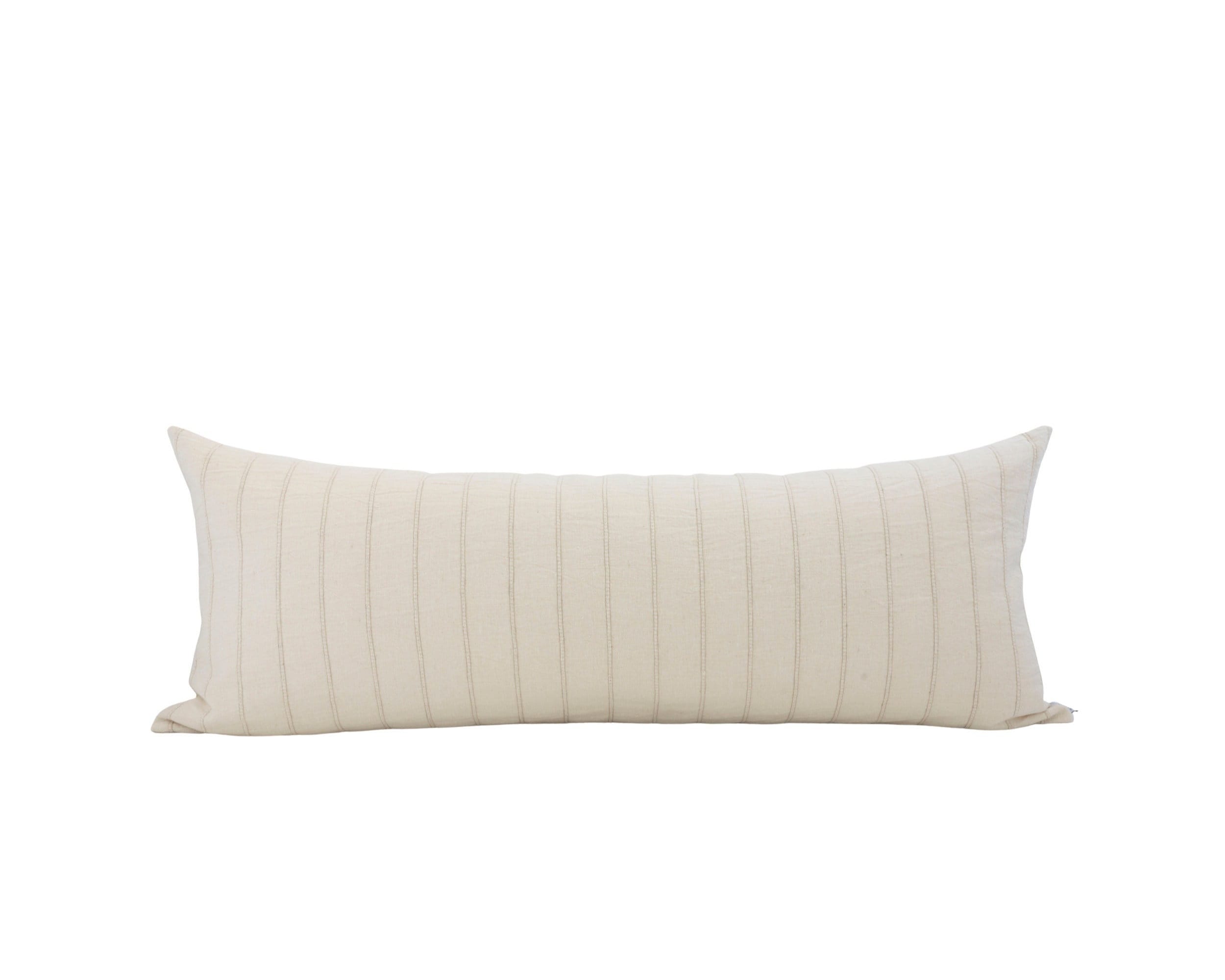 Neutral Woven Stripe Long Lumbar Throw Pillow – Coterie, Brooklyn