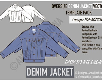Download Jacket Template Etsy