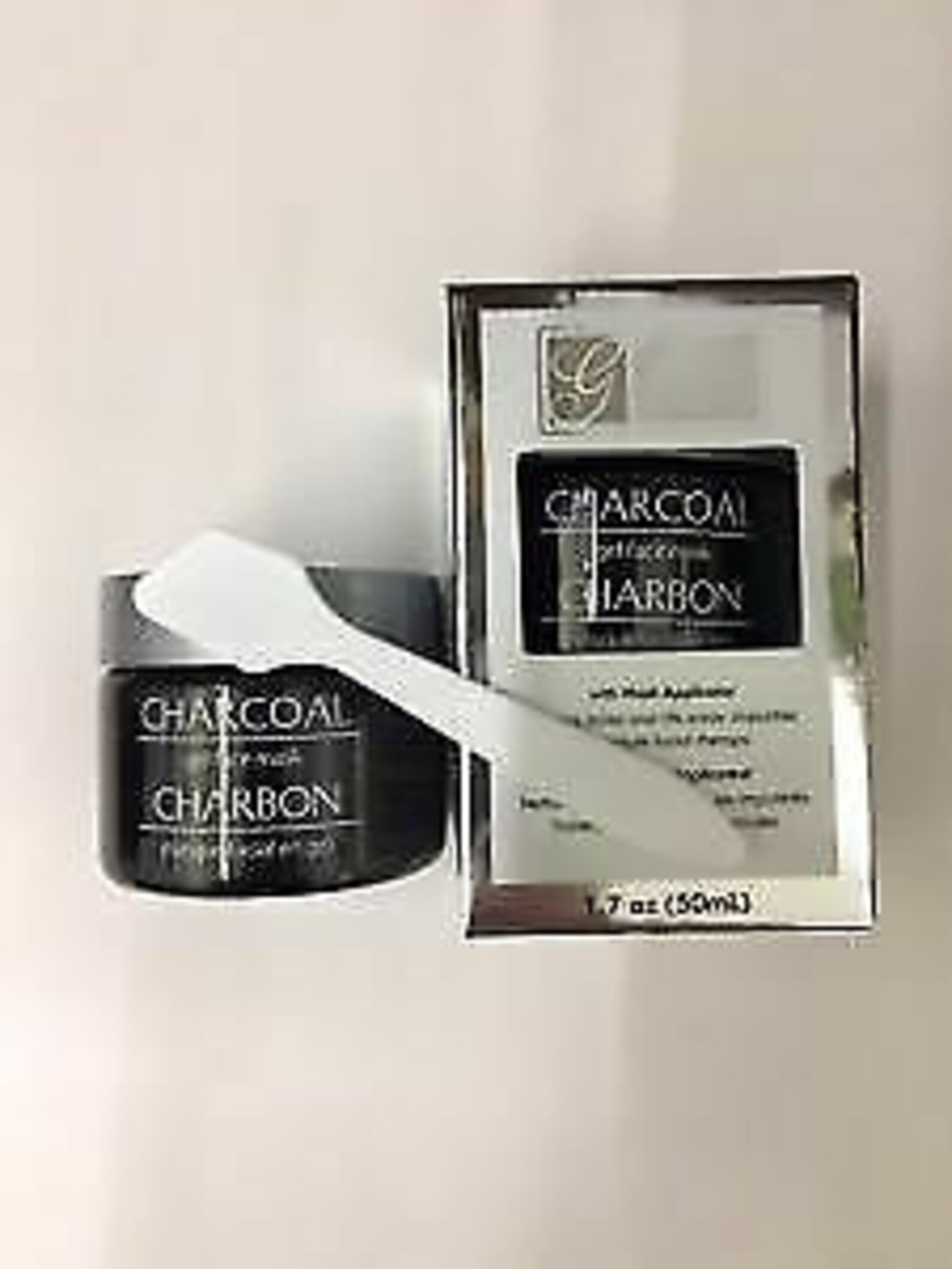 CHARCOAL Gel Face Mask w/Mask Applicator Unclogs pores and Etsy