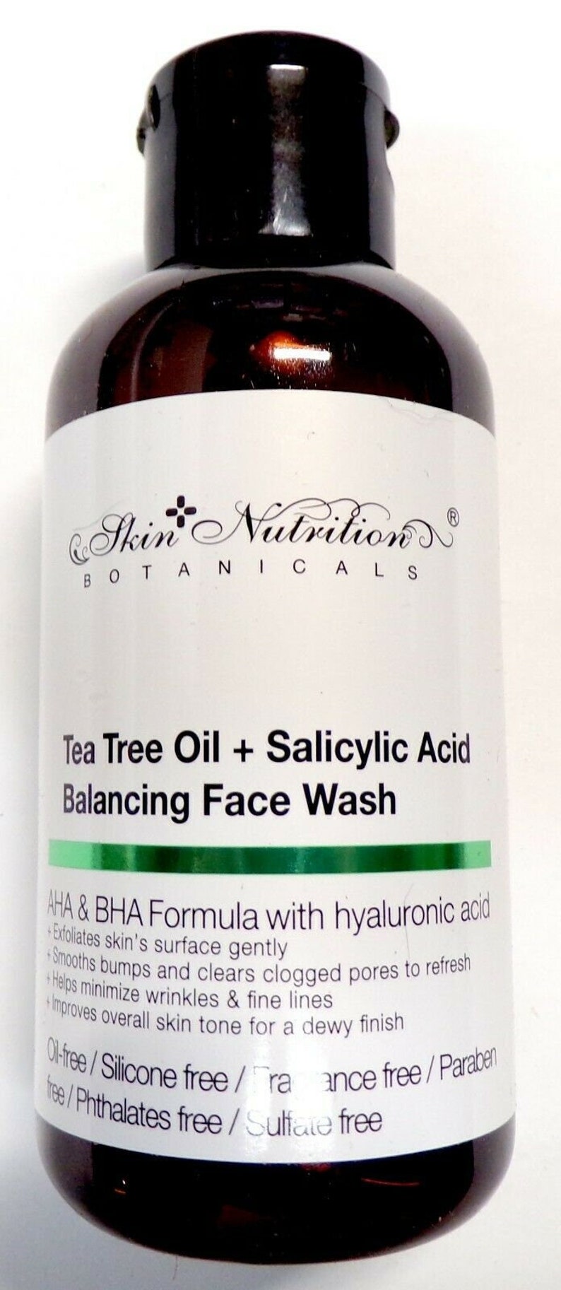 FACE WASH Tea Tree Oil/ Salicylic Acid/ Hyaluronic Acid/ Phthalate