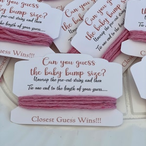 Baby Shower Game - Guess Baby Bump / Juego para Baby Shower - Adivina el tamaño de la Bariga