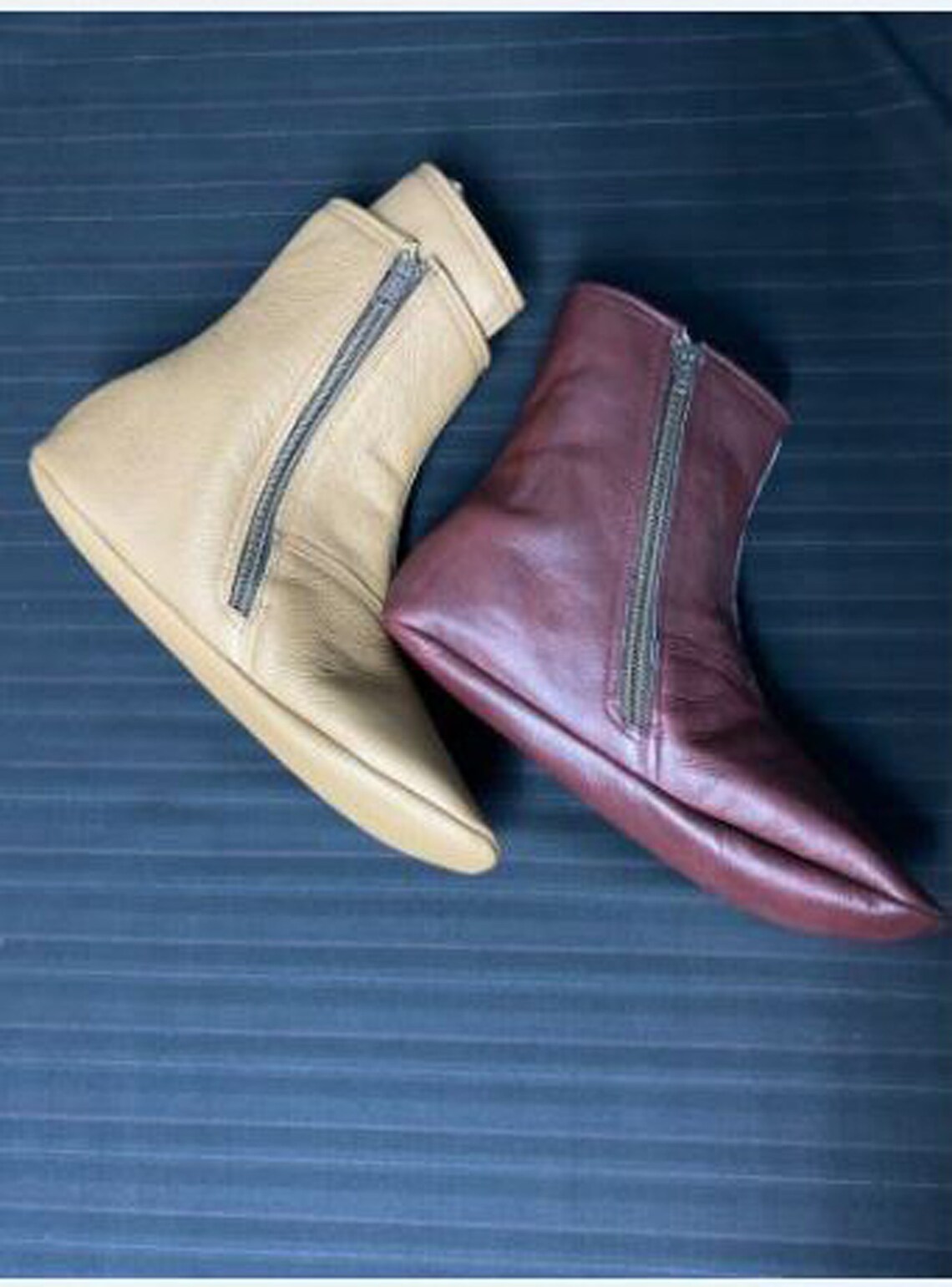 100 Genuine Sheep Leather Socks With Womens Size Khuffain Etsy