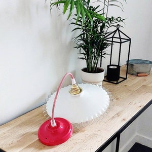 Vintage opaline pendant light