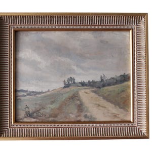 Antique small landscape oil painting French Landscape oil painting 1800&#39;simpressionist oil painting