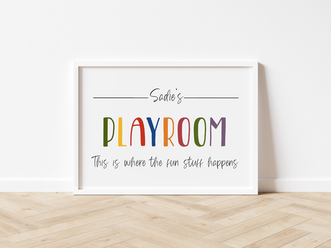 Custom Playroom Printable Sign Custom Playroom Decor - Etsy UK