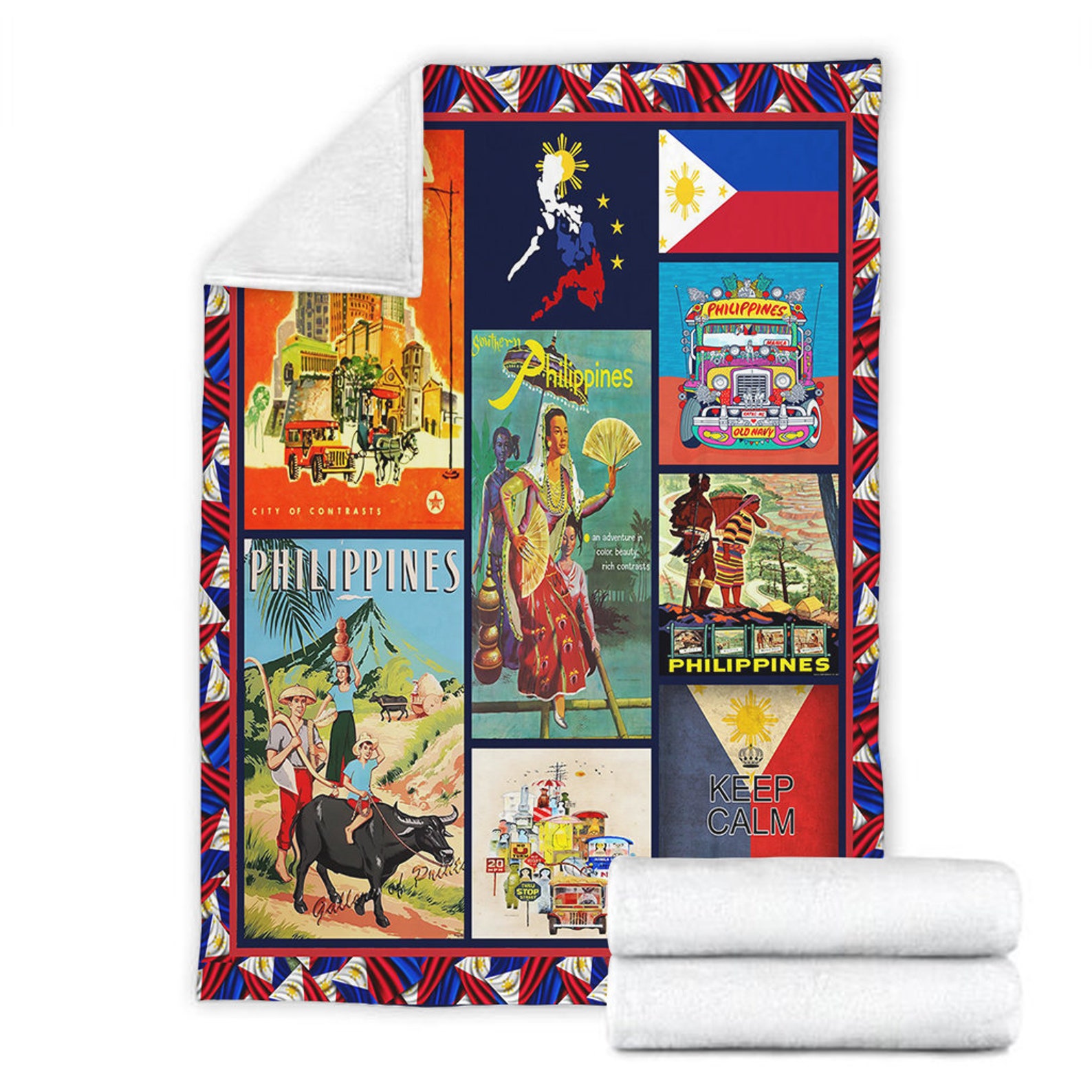 Philippines Culture Quilt Blanket Blanket For Girl Gift For Etsy