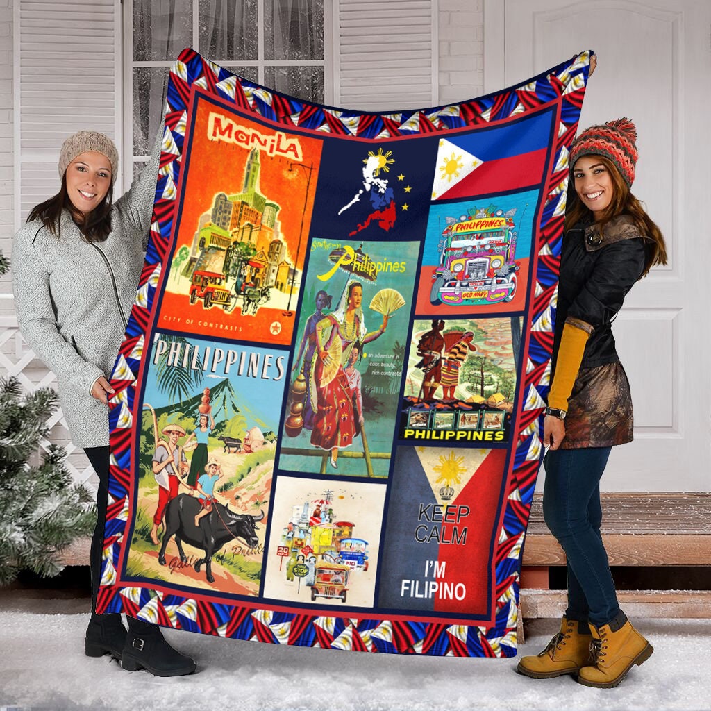 Philippines Culture Quilt Blanket Blanket For Girl Gift For Etsy