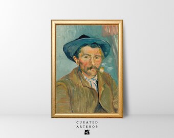 Vintage print of man modeling for painting