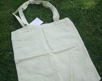 Naturally hand dyed cotton tote, shopping, gift bags eco friendly green