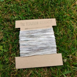 Naturally hand dyed cotton embroidery thread, floss. 8m in length. Eco friendly