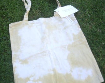 Hand Dyed Cotton Tote Bag: Buddleja Tie Dye, Eco Friendly
