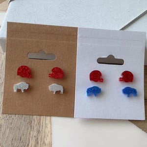 Football Helmet Buffalo Football Earrings