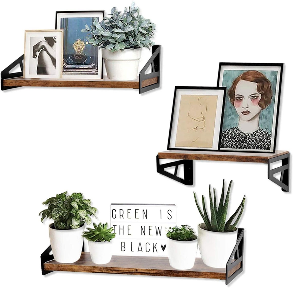 Floating Shelves 6 inch Deep Wall Shelves Shelf for Bedroom Etsy