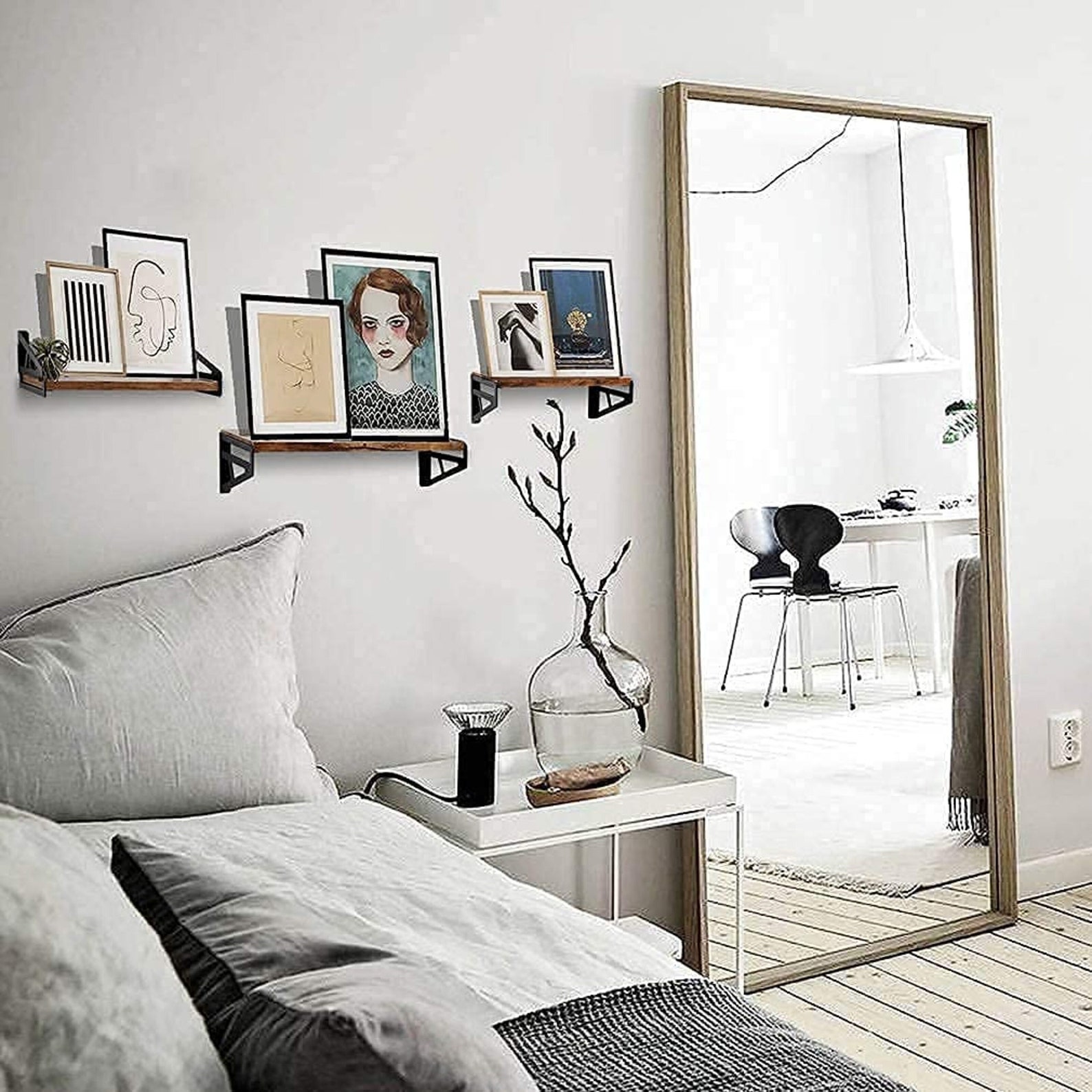 Floating Shelves 6 inch Deep Wall Shelves Shelf for Bedroom Etsy