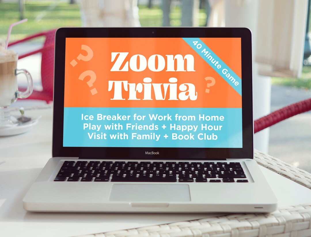 Virtual Trivia Game for Zoom, Perfect for Work From Home, Happy Hour