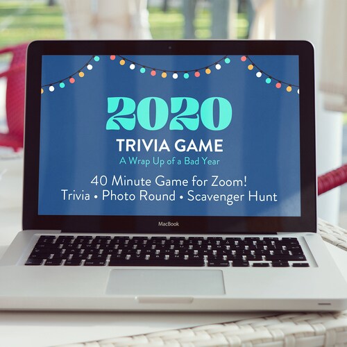 2020 Virtual Trivia Game for Zoom Perfect for Zoom Parties Etsy