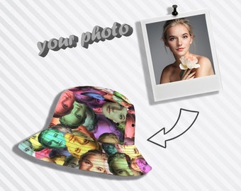Custom Unisex Bucket Boonie Hat | Personalize Cotton Wide Brim Outdoor Summer Cap Hiking Beach Sports | Gift For Her | Mothers Day Gift