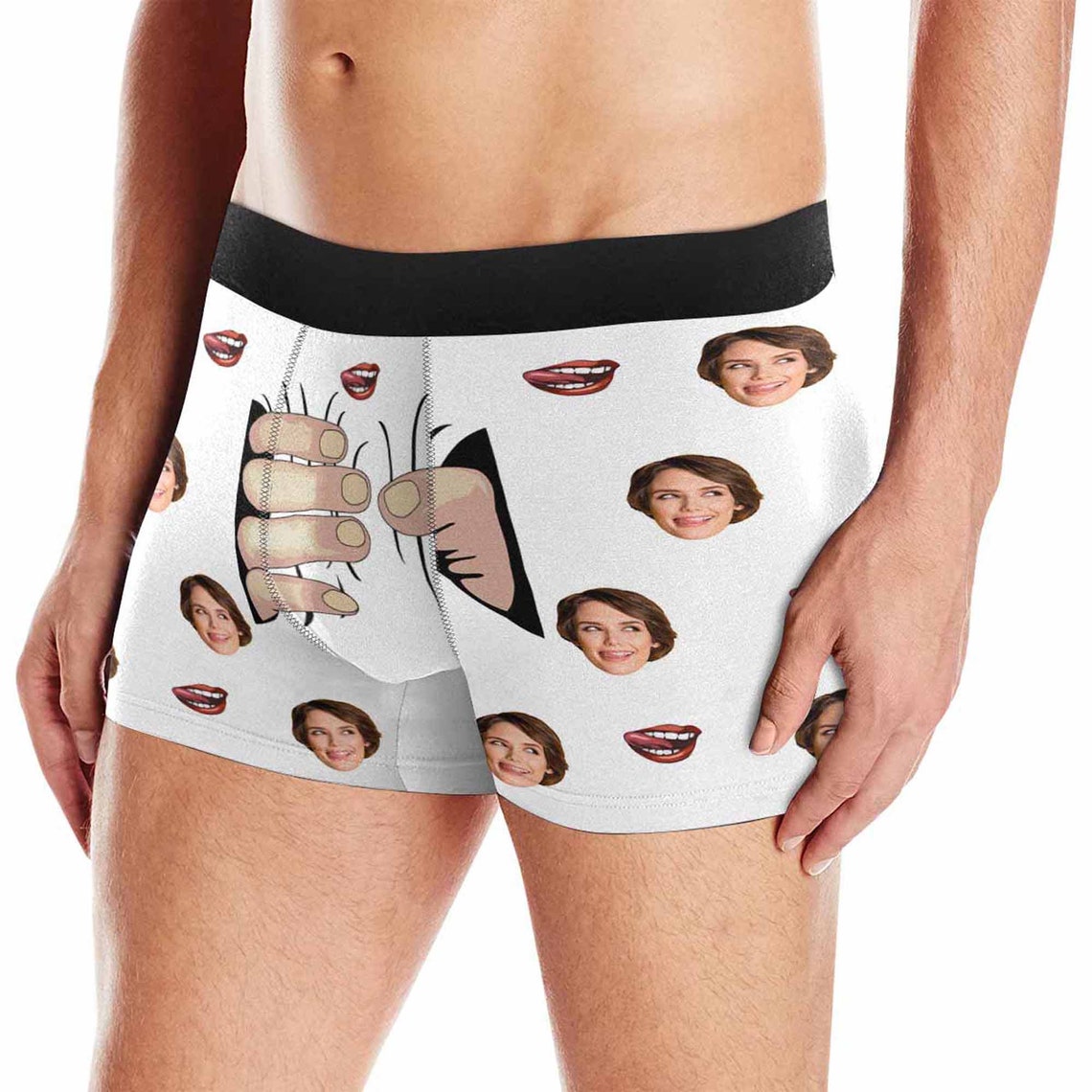 Personalized Men Boxer Briefs Custom Underwear Man Face Etsy UK