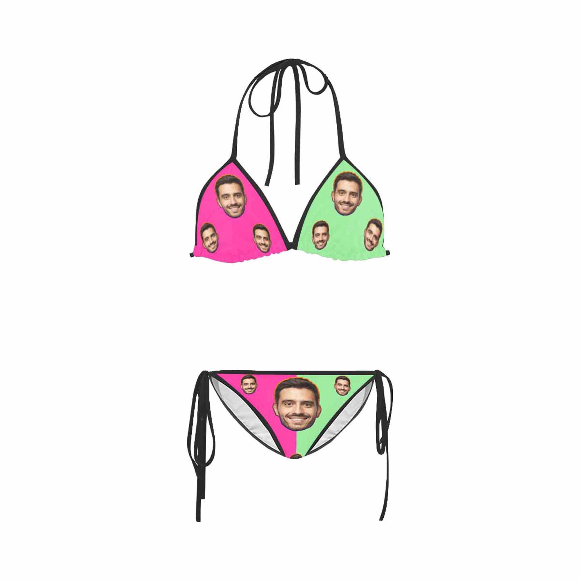 Custom Face Women's Bikini Personalized Funny Swimsuit Etsy