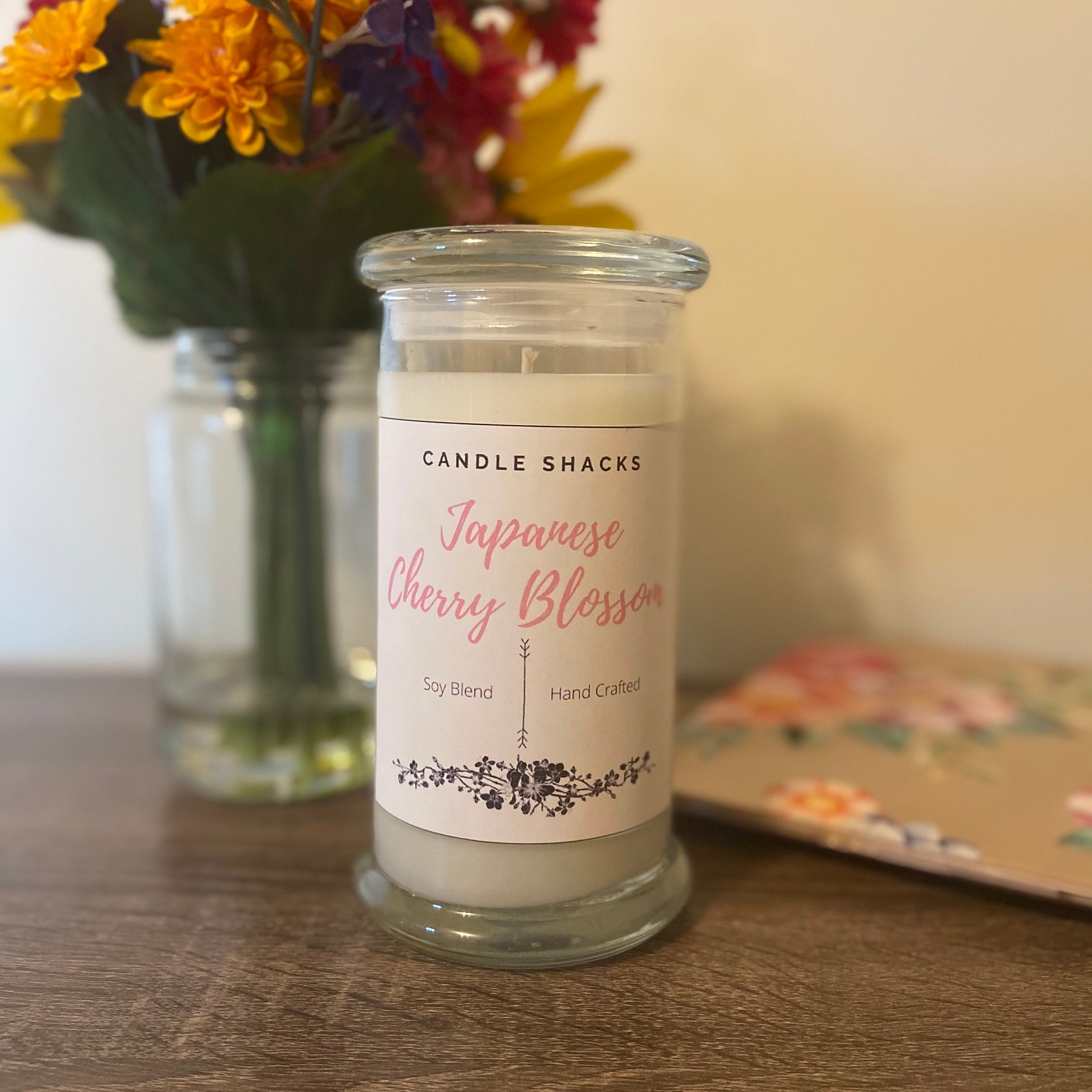 Japanese Cherry Blossom Candle Gift Candle Scented Candle Etsy