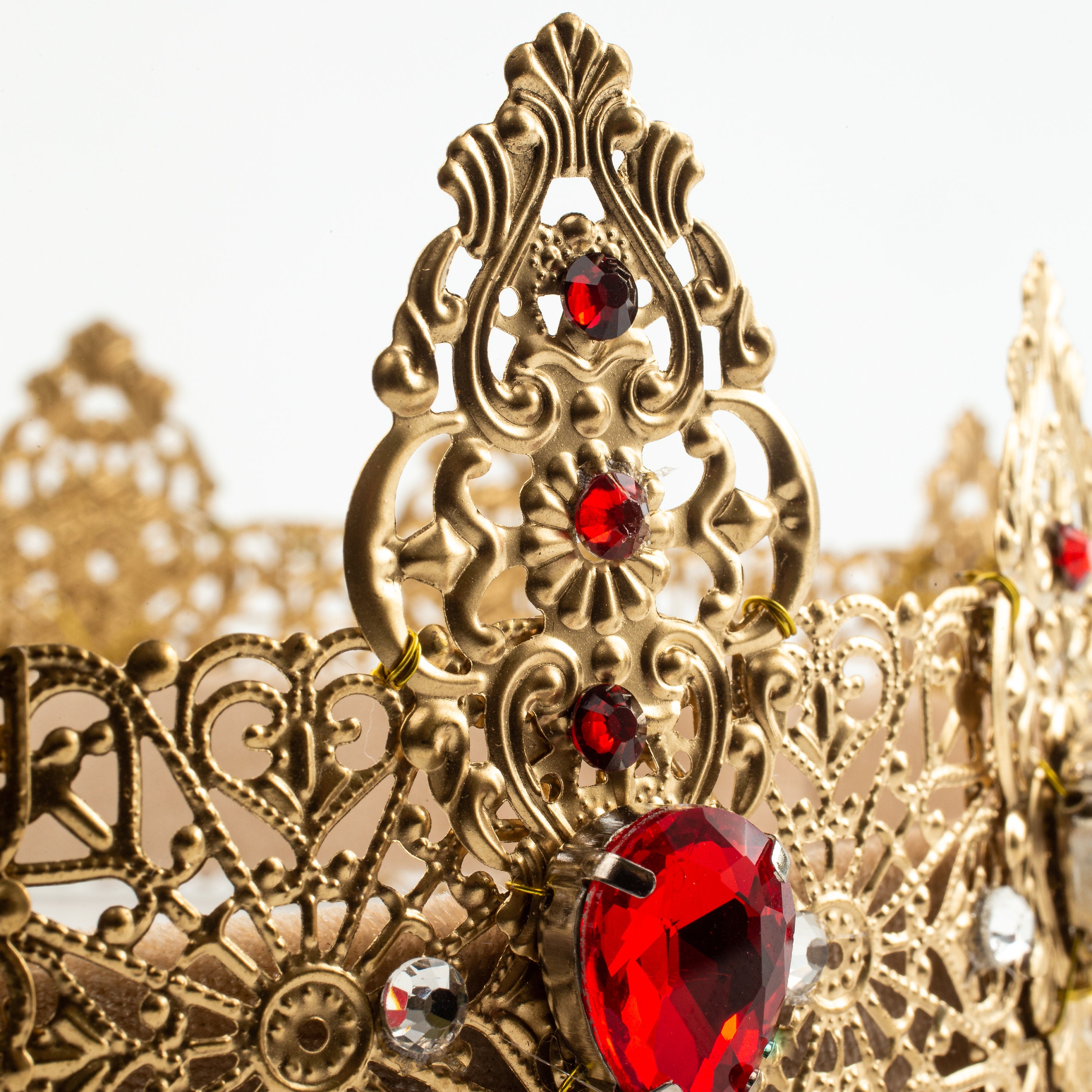 Red Gold Crown King Crown Baroque Crown Crystal Crown Mens - Etsy UK