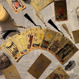 Tarot Lesezeichen | Intuitiv ausgewähltes Tarot Karten Lesezeichen