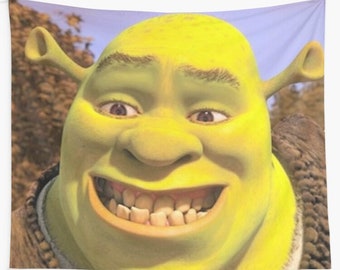 Shrek 2 Shrek Awkward Smiling Wall Tapestry Shrek -  Hong Kong