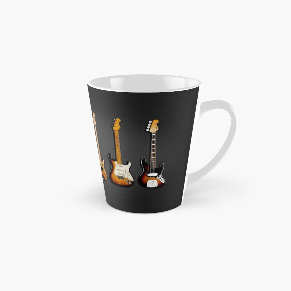 The Classic Guitar Collection Tall Mugs Guitar Latte Mug Etsy