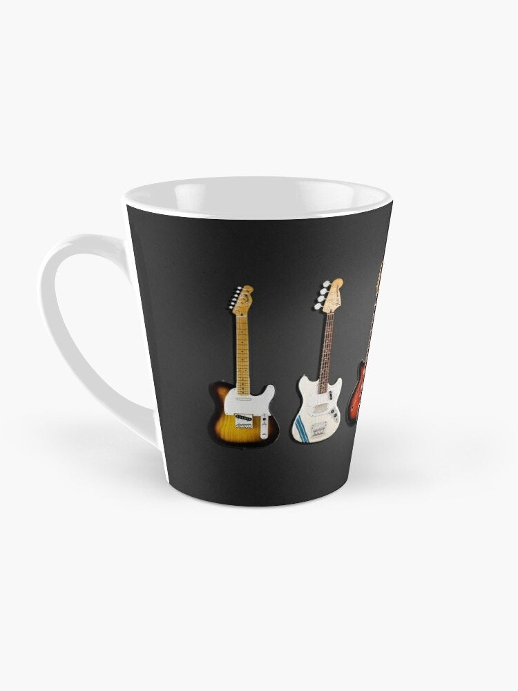 The Classic Guitar Collection Tall Mugs Guitar Latte Mug Etsy