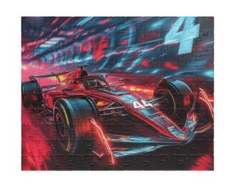 1 Vintage Race Car Formula 1 Puzzle Jigsaw Puzzle Car Racing - Etsy