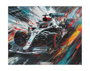 1 Vintage Race Car Formula 1 Puzzle Jigsaw Puzzle Car Racing - Etsy