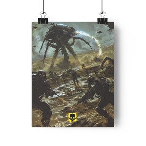 Helldivers Managed Democracy Poster - Vibrant Paper Wall Art for Home Decor - Spread Democracy with Style | For Super Earth!