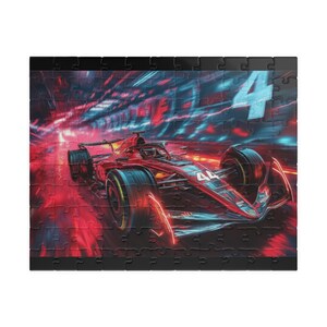 Formula 1 3D Wood Puzzle - 91 Piece Natural Wood Racing Car Model