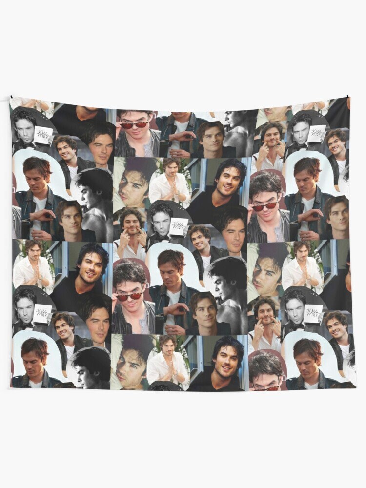Ian Somerhalder Tapestries Damon Wall Tapestry Salvatore Etsy